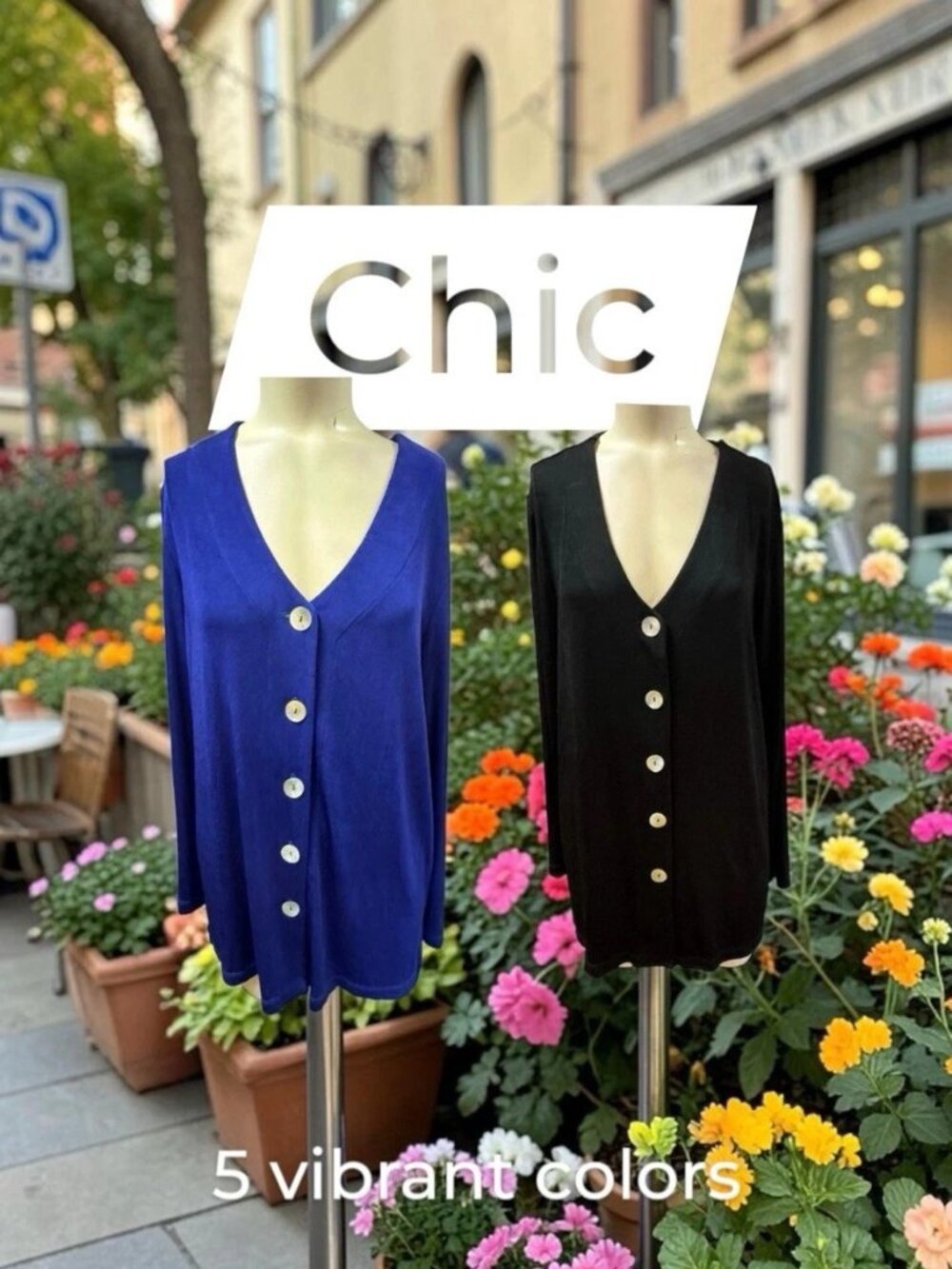 Affinity, Sweater Blouses $16 Each, Black,Blue,Sz L,Acetate,Long Sleeve,V Neck.!